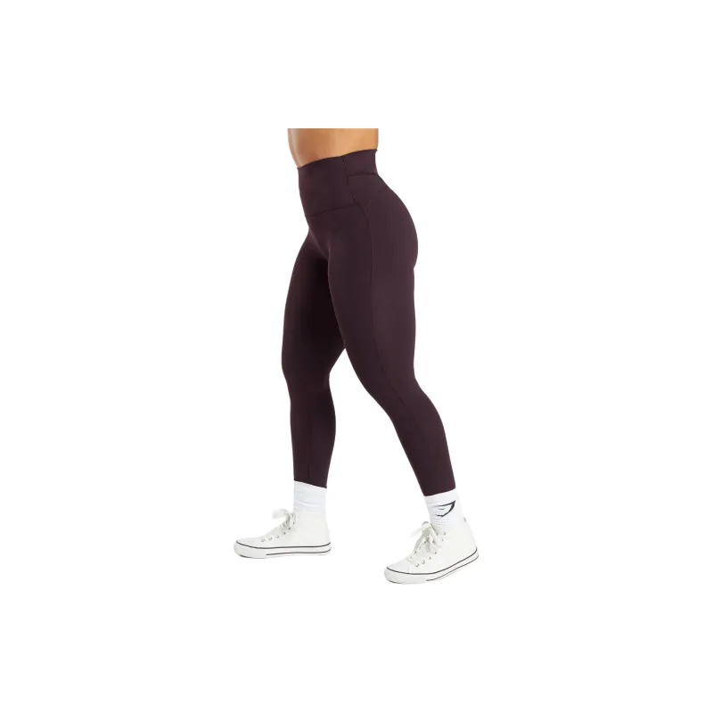 GYMSHARK LEGACY Leggings Women's Plum Brown-2