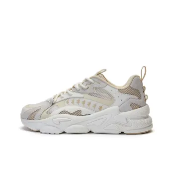 Kappa Anti Slip Wear Resistant Breathable Height Increasing Low Top Chunky Sneakers Unisex Heron Feather White