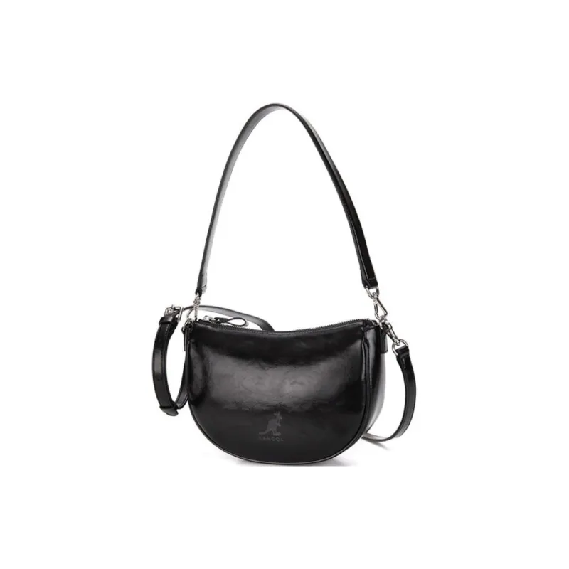 KANGOL Synthetic Leather Crossbody Bag Shoulder Bag Women's Black-2