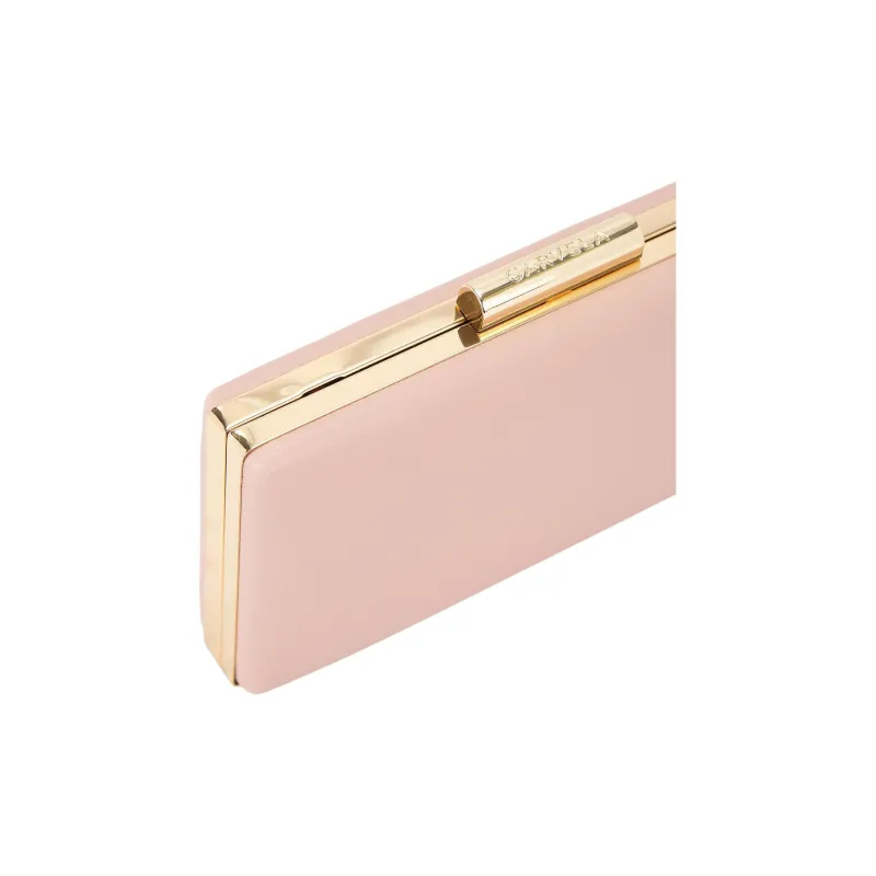 Kurt Geiger London Leather One Shoulder Crossbody Clutches Women's Pink-3