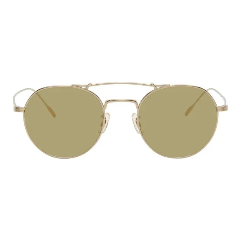 Oliver Peoples Aviator Sunglasses Women's Gold-1