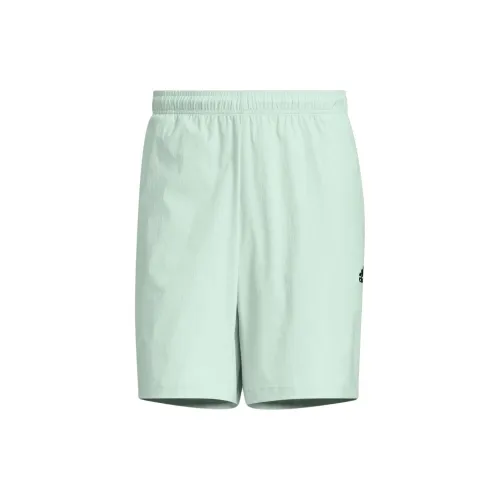 Adidas Clothing Casual Shorts Men Linen Green