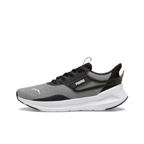 PUMA Softride Non-slip Lightweight Low-Top Running Shoes Unisex Gray Black