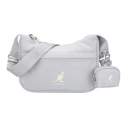 KANGOL Nylon Shoulder Bag Crossbody Bag Unisex Gray