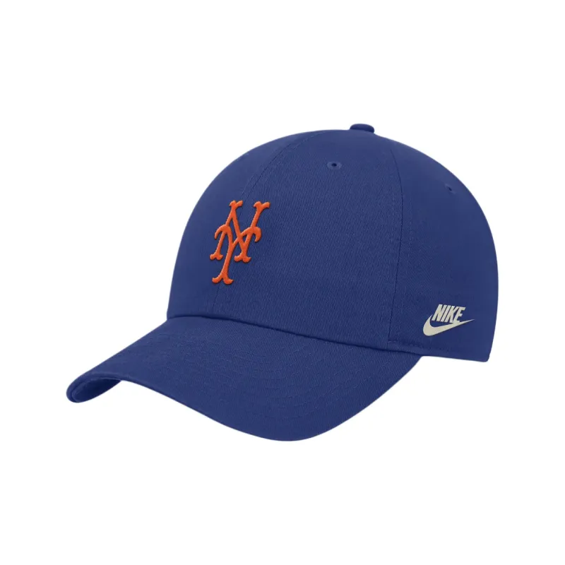 Nike Cotton Baseball Caps Men's Royal Blue-0