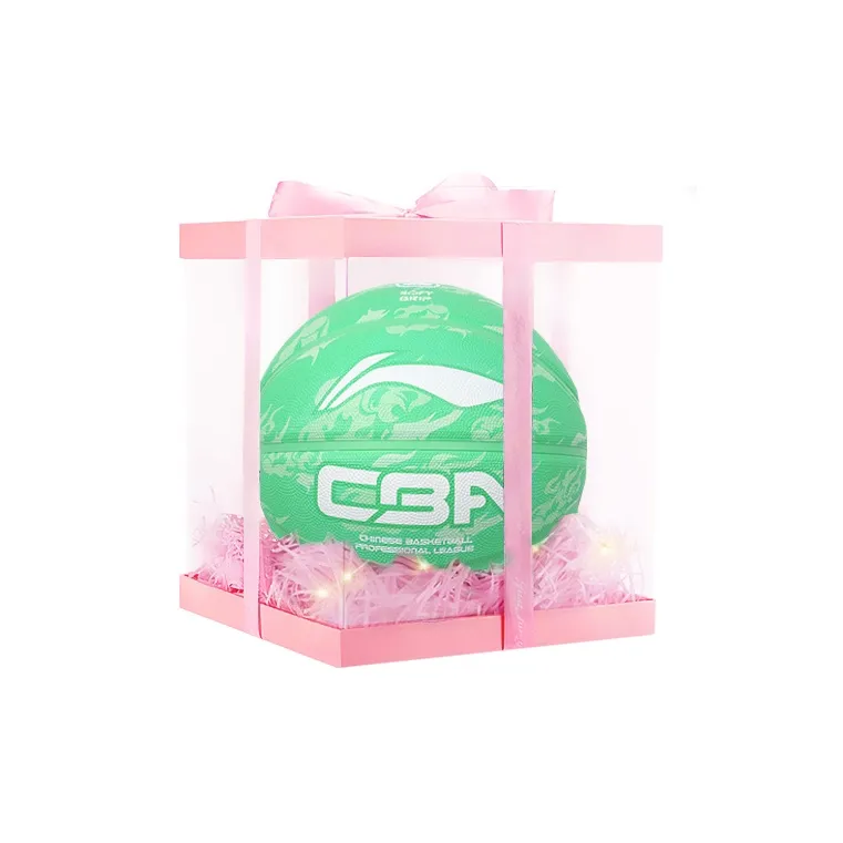 LiNing Rubber Basketball Green Size 5 Training Kids'-12