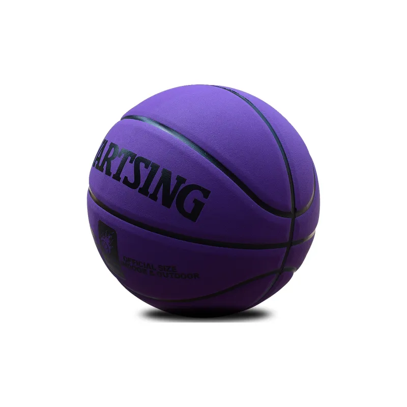 Vartsing Microfiber Leather Basketball Purple 5/7 Size Training Unisex-1