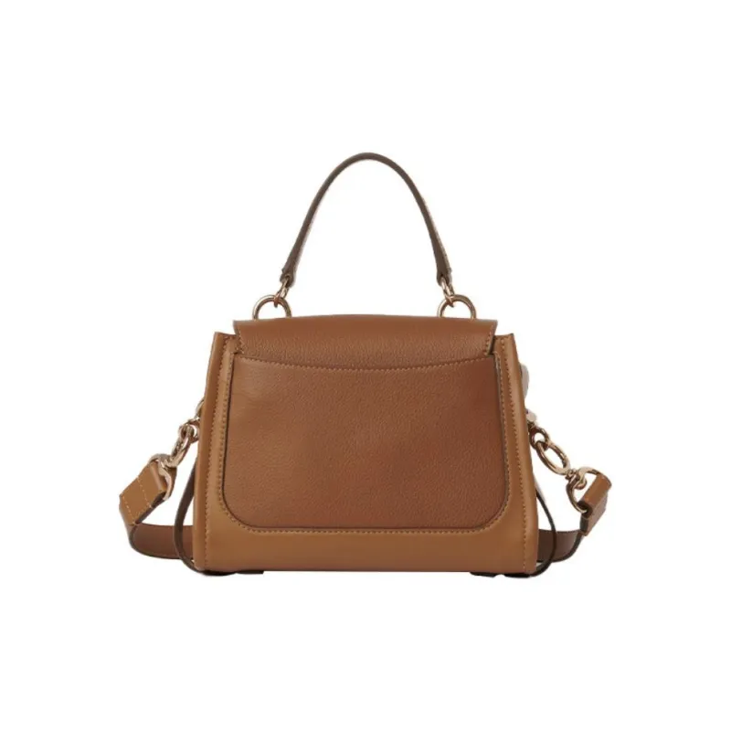 Chloe Tess Calfskin Shoulder Bag, Crossbody Bag, Handbag Mini Women's Clay Brown-2