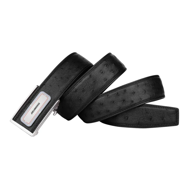 Jaylen Oos Automatic Buckle Business Casual Pants Belt Top Grain Cow Leather Leather Belts Men's Width 3.5cm-12