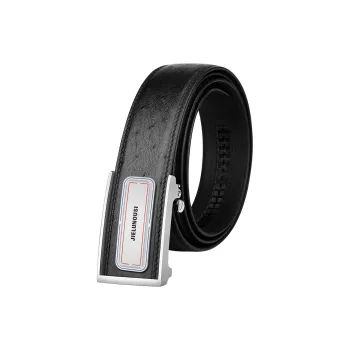 Jaylen Oos Automatic Buckle Business Casual Pants Belt Top Grain Cow Leather Leather Belts Men's Width 3.5cm
