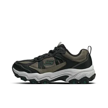 Skechers Cushioning Anti Slip Wear Resistant Breathability Low Top Chunky Sneakers Men's Brown/Black