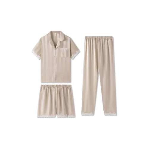 Good Fortune Pajama Set Women's Champagne