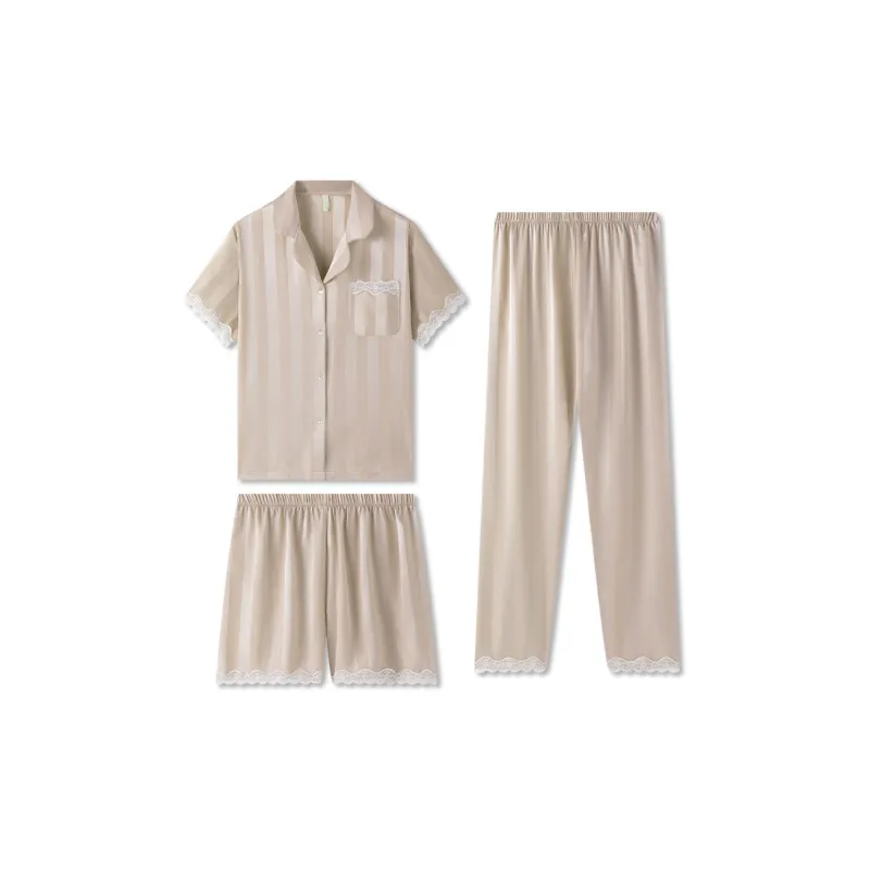 Good Fortune Pajama Set Women's Champagne-0