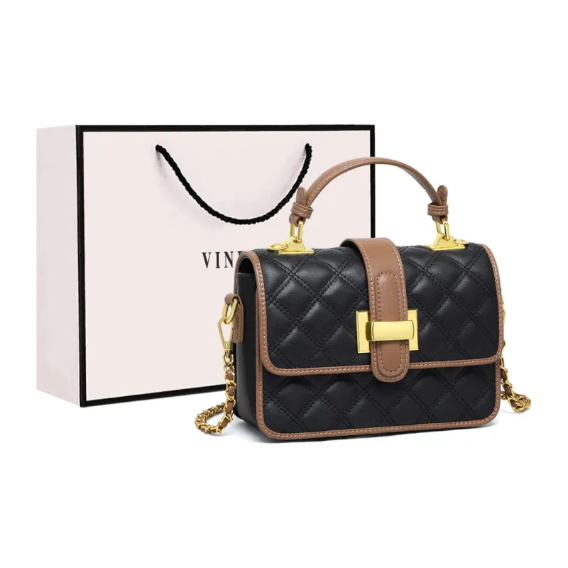 VINEY Cow Leather Handbag Crossbody Bag Shoulder Bag Small Size Women's Ecru-5