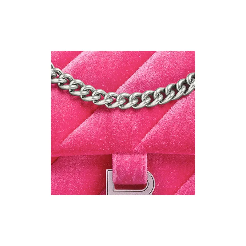 Balenciaga Nylon Crossbody Bag Shoulder Bag Small Size Women's Bright Pink-5