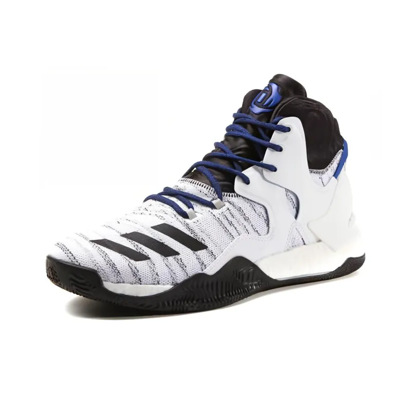 Adidas D Rose 7 Primeknit White Black Royal-1