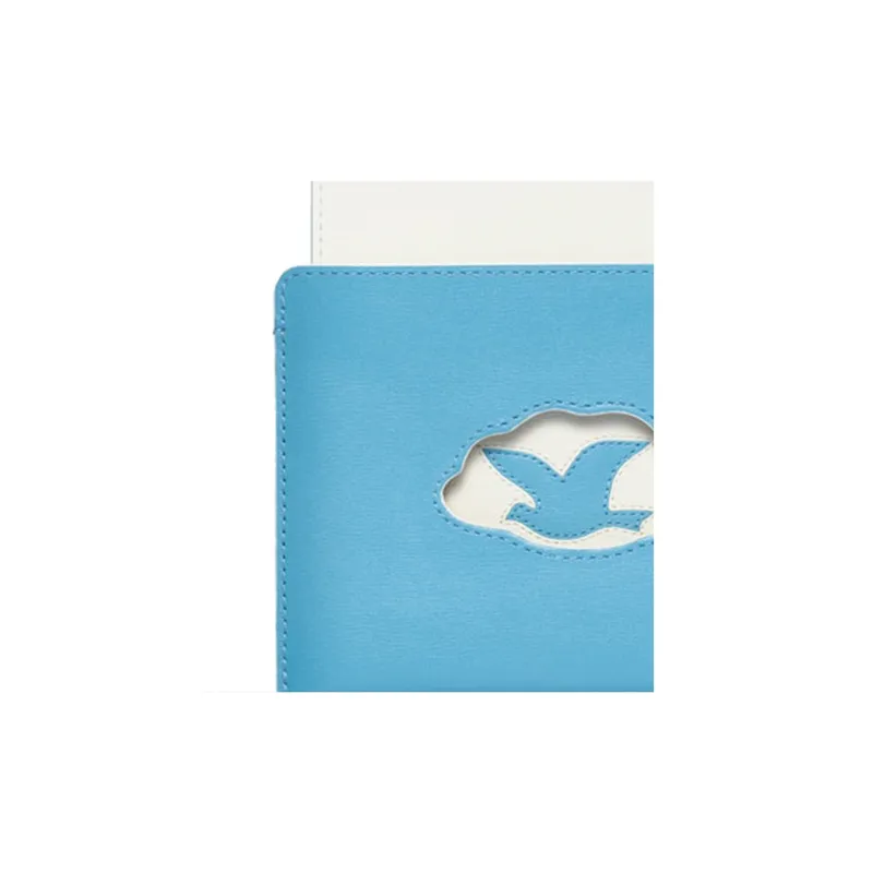 Delvau Magritte Calfskin Combination Card Holder Card Holder Women's Sky Blue/Ivory White-4