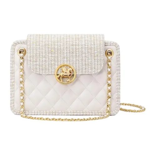 JUST STAR Synthetic Leather Portable Crossbody Underarm Shoulder Bag Regular Women's Black/White