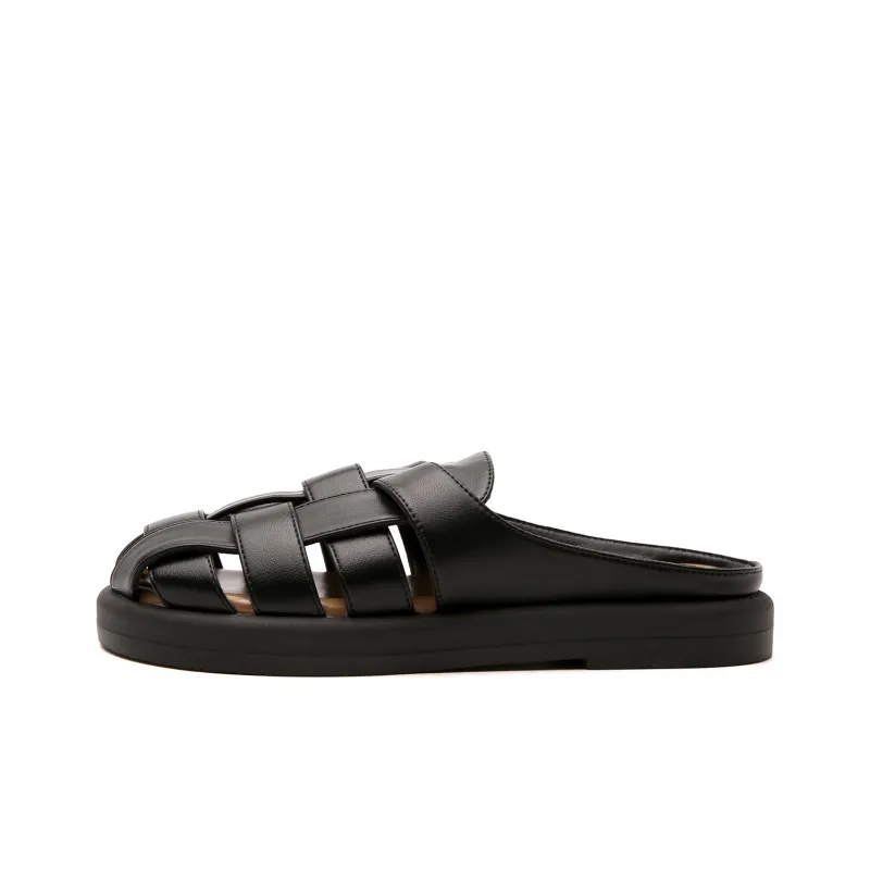 STELLA WEISZ Rubber Sole Wrap toe Slippers Women's-5