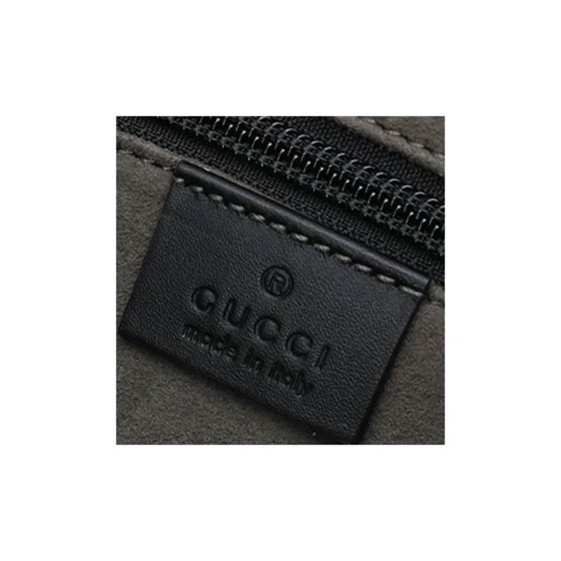 GUCCI Leather Messenger Bag, Shoulder Bag, Crossbody Bag Men's Black-8