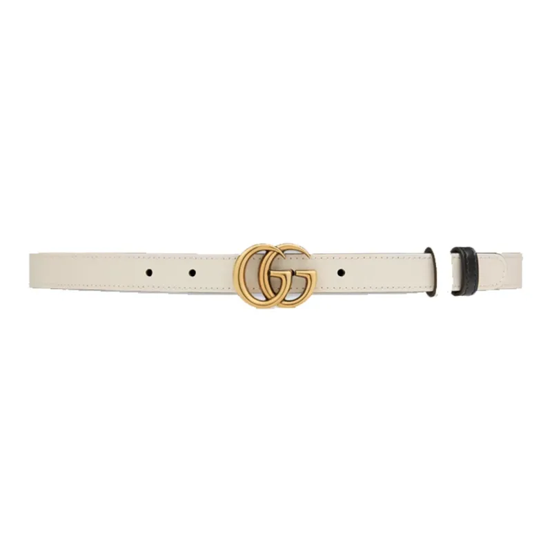 GUCCI Gg Marmont Reversible Thin Belt-2