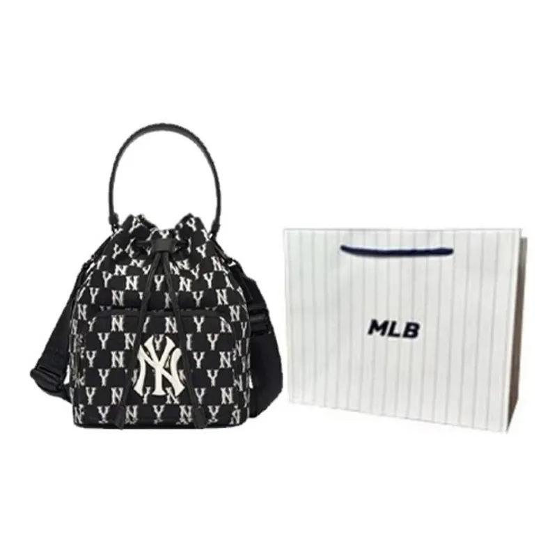 MLB Polyester Bucket Bag Handbag Shoulder Bag Crossbody Bag Regular Women's Black-5