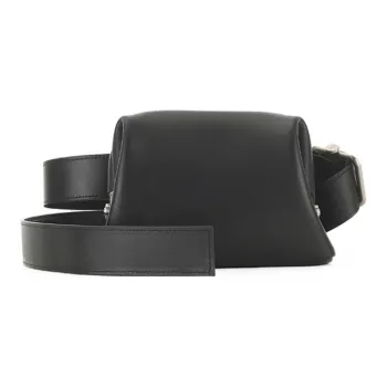 OSOI PECAN BROT Cow Leather Crossbody Bag, Shoulder Bag Women's Black