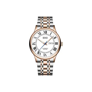 BEXEI Automatic Mechanical Movement Stainless Steel Watchband Watch Men's Watches White Dial BX9259 GD