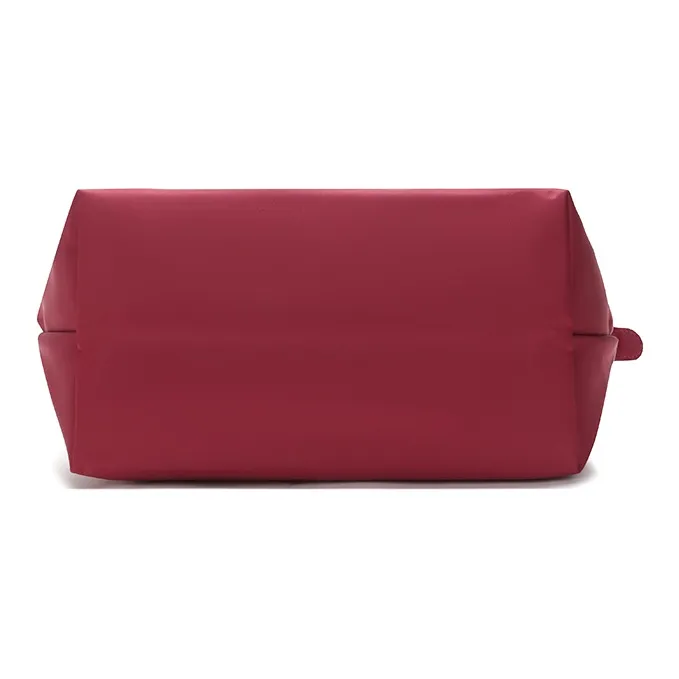 LONGCHAMP Le Pliage Néo Cow Leather Dumpling Bag Handbag Shoulder Bag Small Size Women's Raspberry Red-4