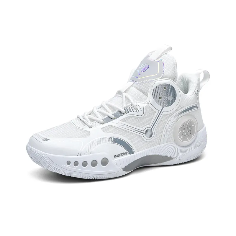 MUSNODO Cushioning, Slip Resistant, Abrasion Resistant, Breathable, Coverage, Rebound Mid Top Basketball Shoes Unisex-3