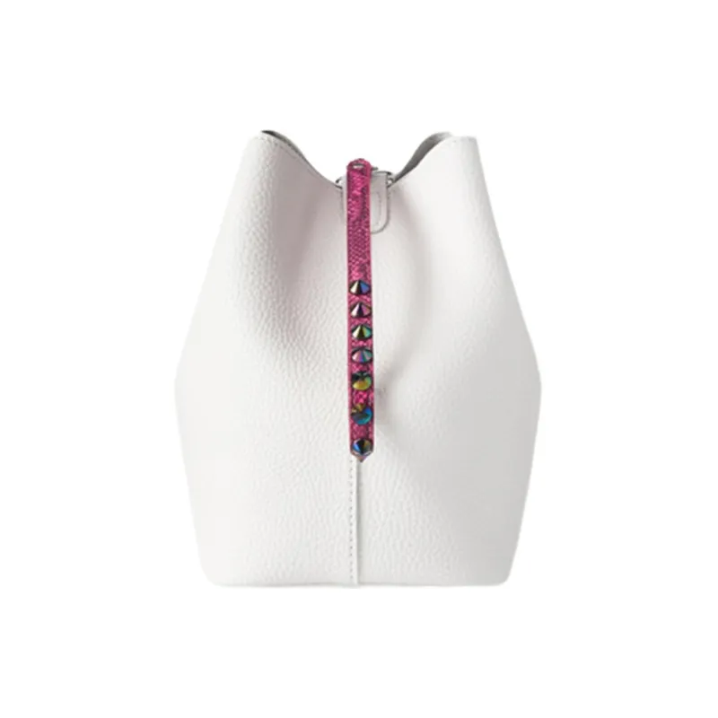 FIND KAPOOR Artificial Leather Bucket Bags Shoulder Bag Crossbody Bag Regular Women's Pink/Blue/White/Green-1