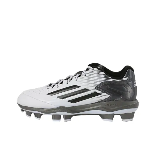Adidas Poweralley 3 Mid Baseball Cleats 'White Black'