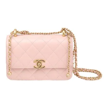 CHANEL 19Bag Calfskin Flap Bag, Envelope Bag, Shoulder Bag, Crossbody Bag Mini Women's Cherry Blossom Pink