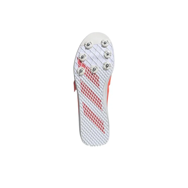 Adidas Adizero Triple Jump Cushioning Wear Resistant Low Top Running Shoes Unisex Silver Orange-6