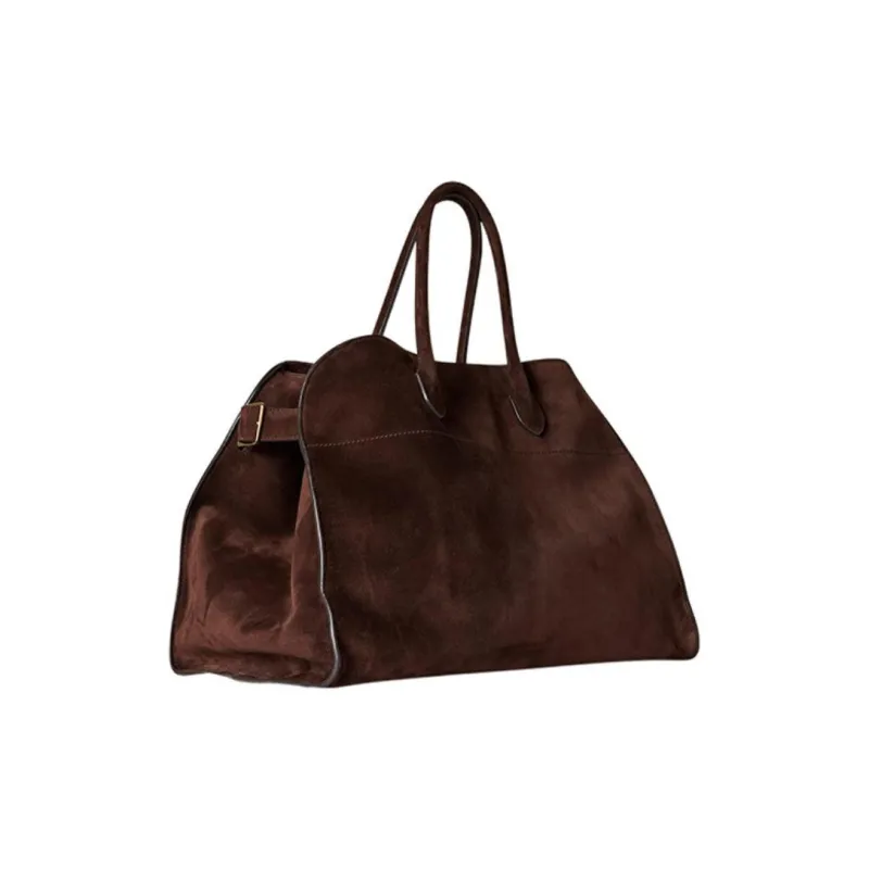 THE ROW Margau Soft Suede Tote Bag Shopping Bag Handbag Regular Women's Mocha-1
