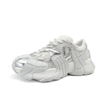 H2 Anti-Slip Wear-Resistant Low-Top Chunky Sneakers Unisex White