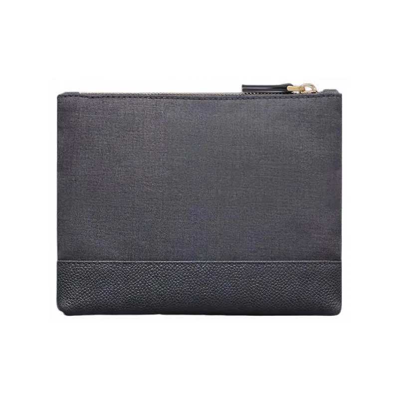 THOM BROWNE Super 120's Twill Zip Pouch-1