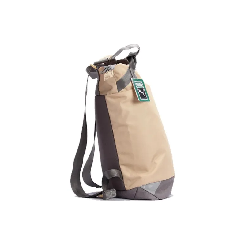 PUMA Fabric Travel Bags Backpack Regular Unisex Khaki Mixed Gray-1