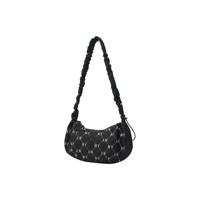 MLB New York Yankees Polyester Shoulder Bag Handbag Shoulder Bag Crossbody Bag Regular Unisex Black-0