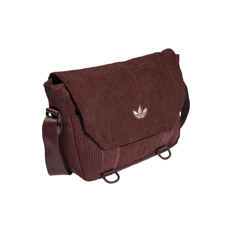 Adidas Originals Corduroy Crossbody Bags Shoulder Bags Unisex Dark Brown-1