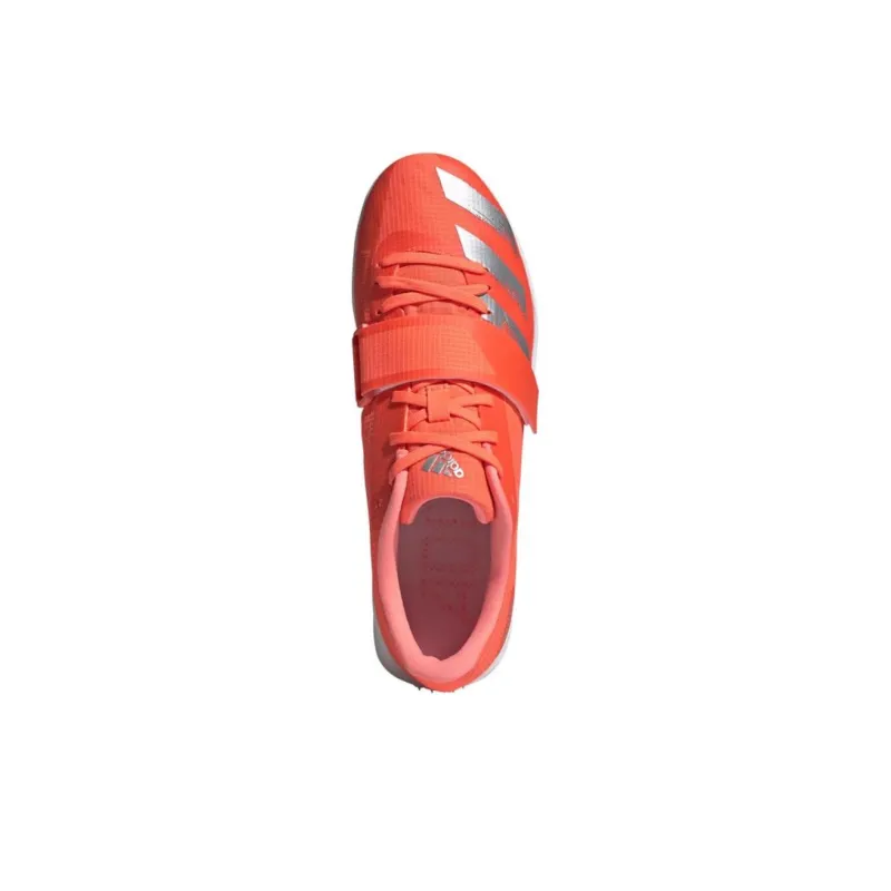Adidas Adizero Triple Jump Cushioning Wear Resistant Low Top Running Shoes Unisex Silver Orange-5