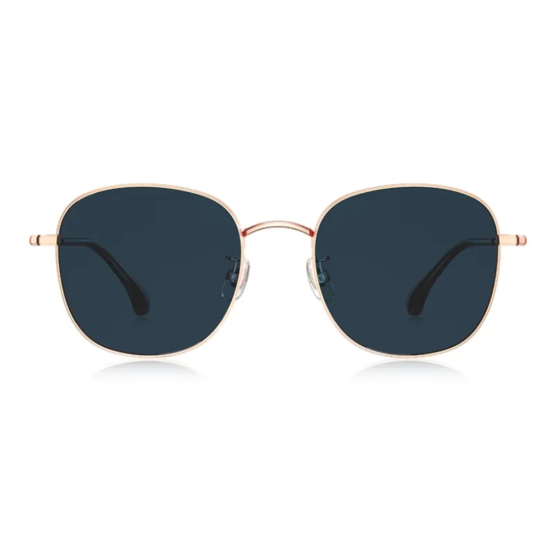 PARIM Alloy Aviator Sunglasses Unisex White, Rose Gold, Light Gold-4