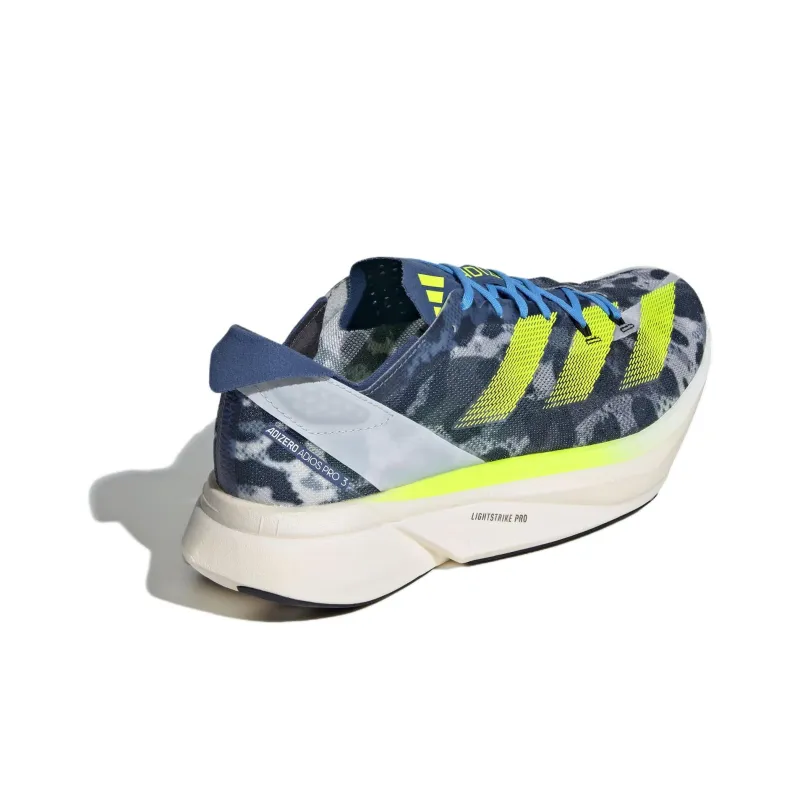adidas Adizero Adios Pro 3 White/Lemon/Blue-3