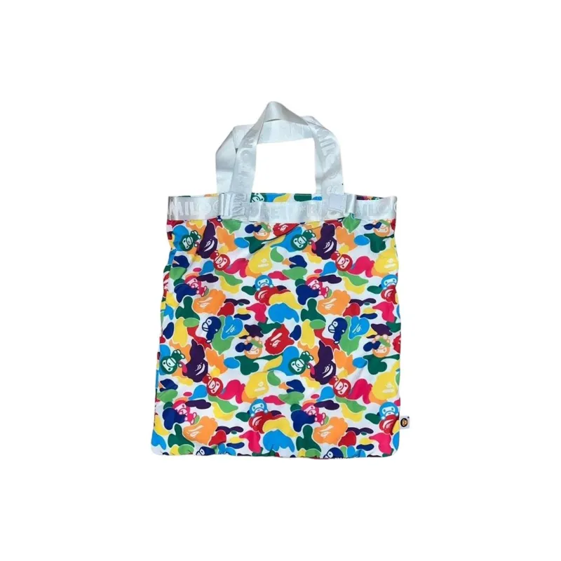 A BATHING APE Polyester Tote Bag Shopping Bag Shoulder Bag Handbag Regular Women's Multicolor Camouflage-3
