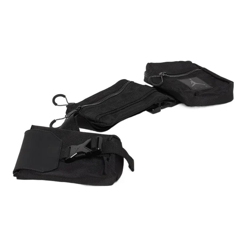 Jordan Nylon One Shoulder Crossbody Fanny Pack Regular Unisex Jet Black-3