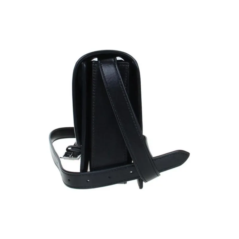SAINT LAURENT Smooth Cow Leather Shoulder Bag Crossbody Bag Regular Women's Black-2