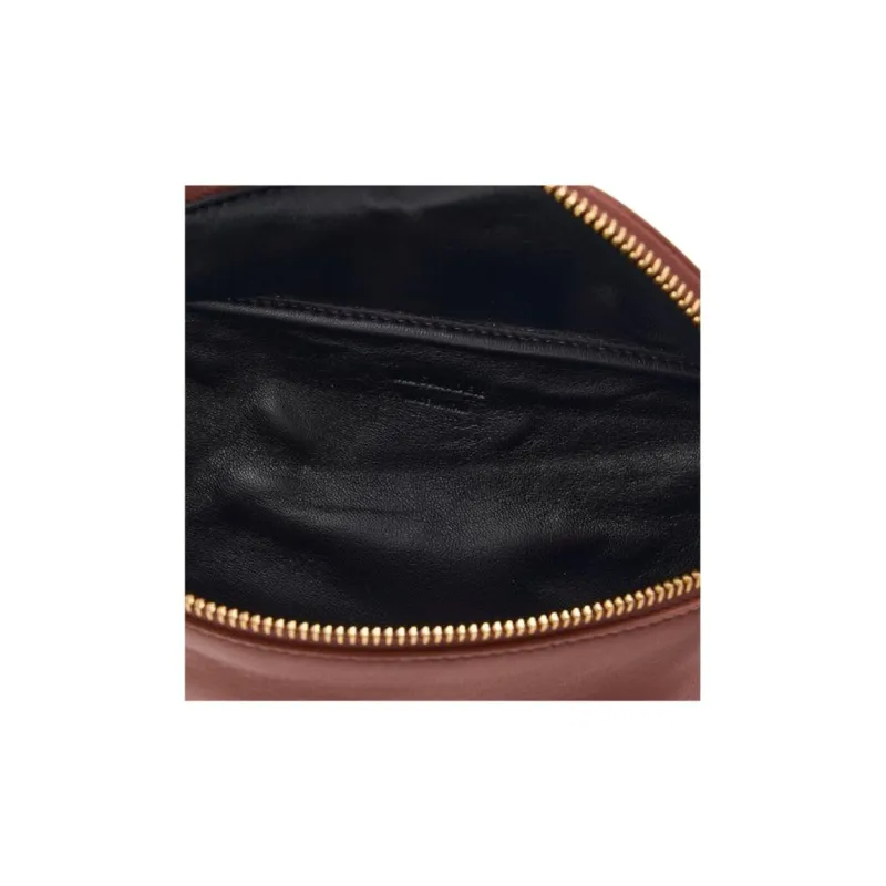 JIL SANDER Sheepskin Shoulder Bag, Crossbody Bag, Handbag, Fanny Pack Women's Rosewood Brown-8