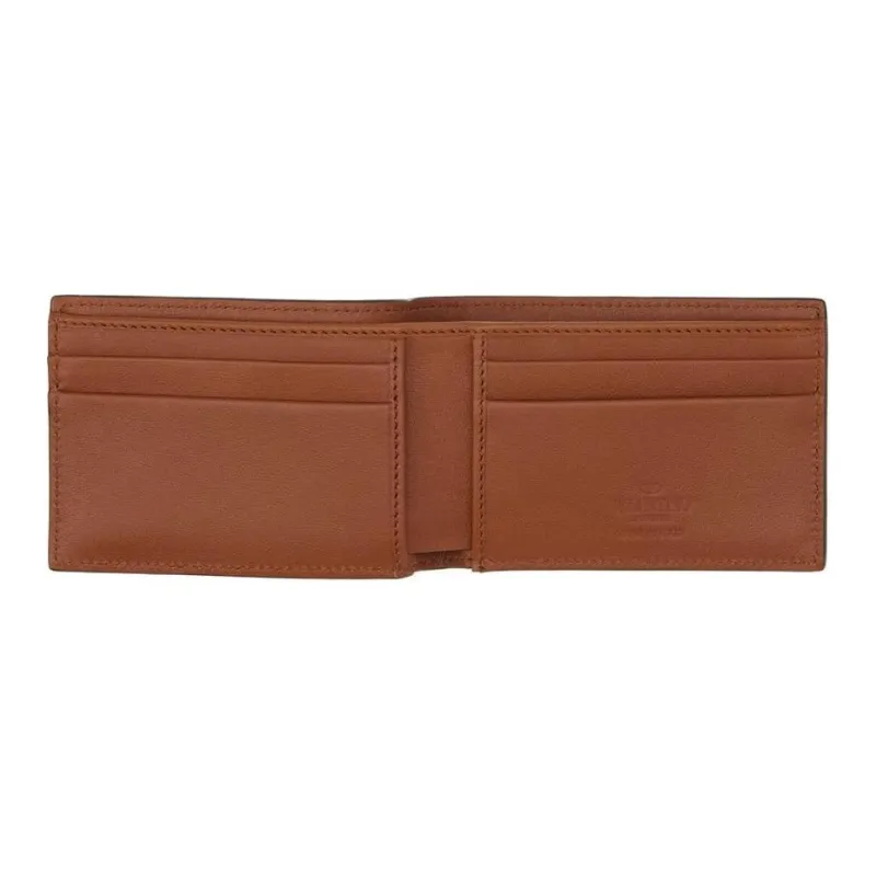 Valentino Grained Calfskin Wallet Mini Unisex Brown-2