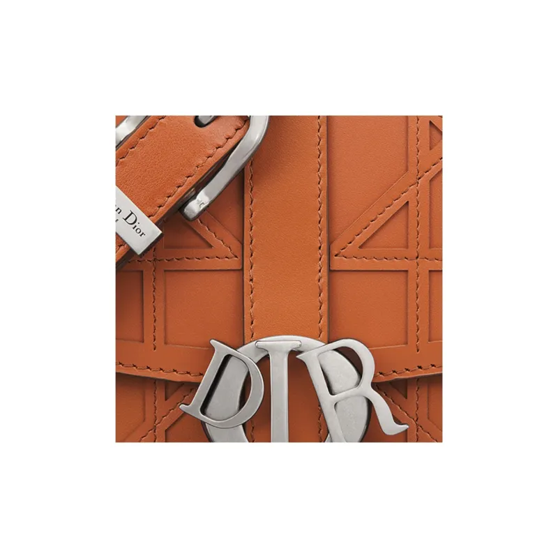 DIOR Cannage Cosmo Leather Shoulder Bag Crossbody Bag Men's Cognac-5