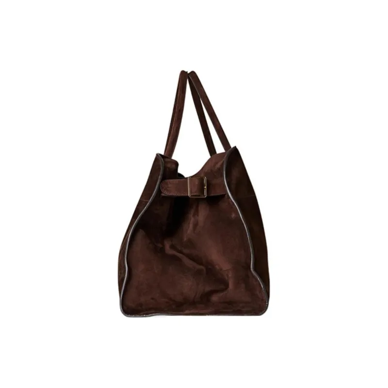 THE ROW Margau Soft Suede Tote Bag Shopping Bag Handbag Regular Women's Mocha-2